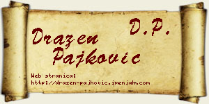 Dražen Pajković vizit kartica